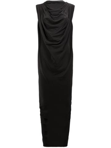 Rick Owens Claudette Gown, Women's, Size: 40, Black, Acetate/silk