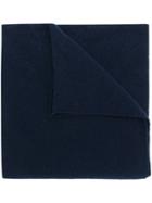 Pringle Of Scotland Classic Fine Knit Scarf - Blue