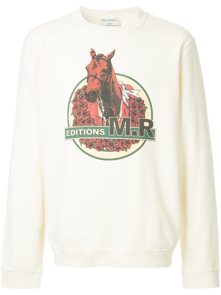 Éditions M.r Horse Print Sweatshirt - Nude & Neutrals