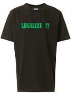 Palm Angels - Legalize It T-shirt - Men - Cotton - S, Black, Cotton