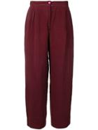 Krizia Vintage 1970's Loose Trousers - Red