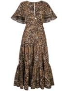 Johanna Ortiz Leopard-print Dress - Brown