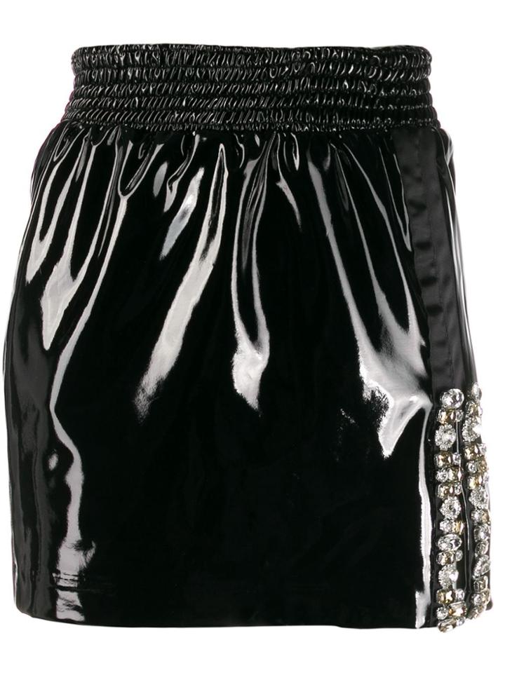 Frankie Morello Fitted Embellished Mini Skirt - Black