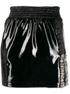 Frankie Morello Fitted Embellished Mini Skirt - Black