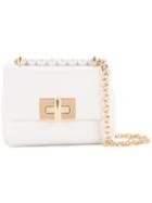 Tom Ford Contrast Shoulder Bag, Women's, White, Calf Leather