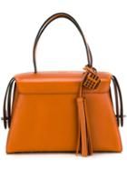 Tod's Double Handles Medium Tote, Women's, Yellow/orange