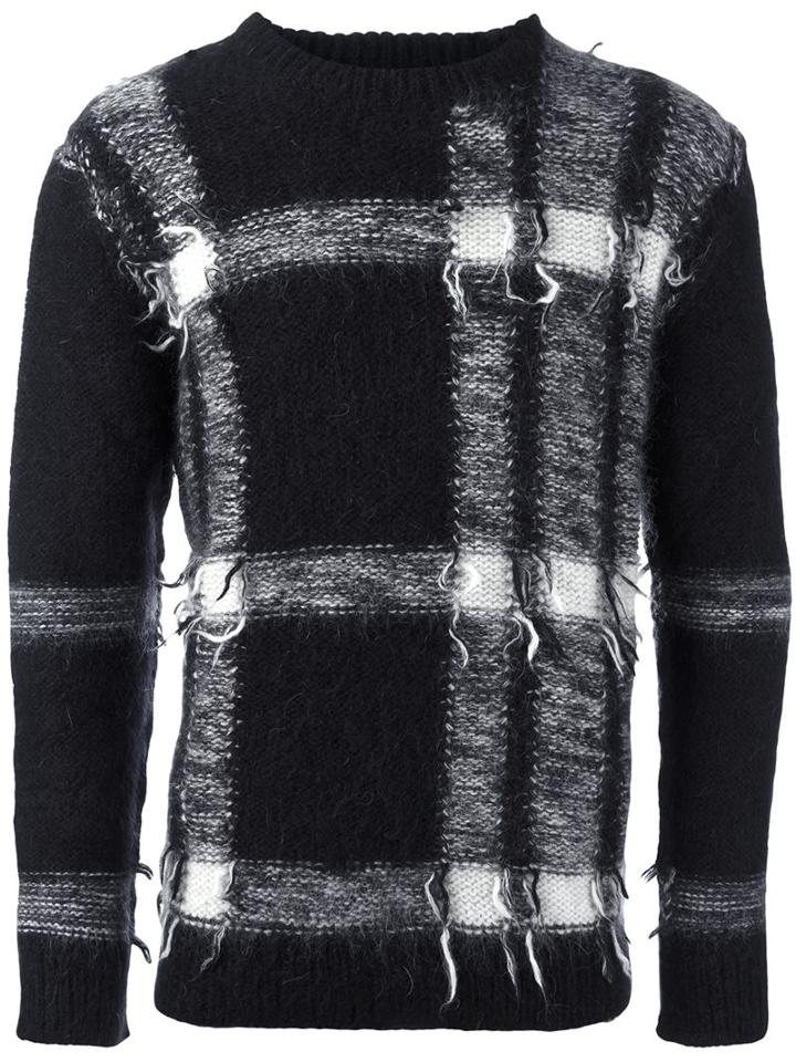 Burberry Runway Checked Jumper