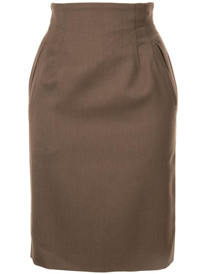 Christian Dior Pre-owned Straight Short Skirt - Brown