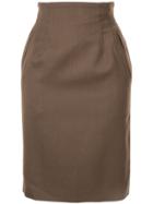 Christian Dior Pre-owned Straight Short Skirt - Brown
