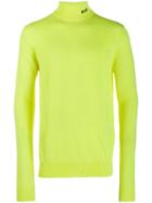 Msgm Embroidered Logo Jumper - Yellow