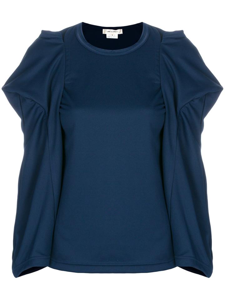 Comme Des Garçons Embellished Sleeve Top - Blue