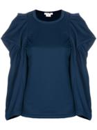 Comme Des Garçons Embellished Sleeve Top - Blue