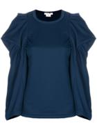 Comme Des Garçons Embellished Sleeve Top - Blue