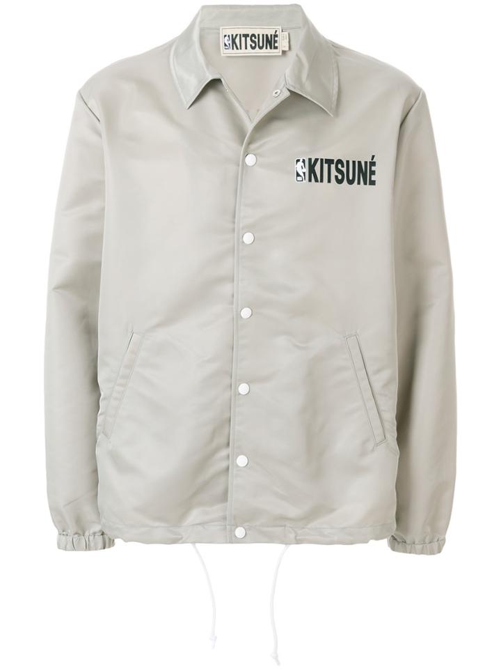 Maison Kitsuné Nba Bomber Jacket - Grey