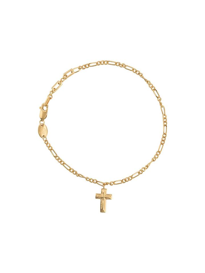 Northskull Angular Cross Bracelet - Gold