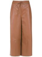 Nk Leather Culottes - Brown