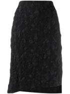 Issey Miyake Patterned Skirt - Black