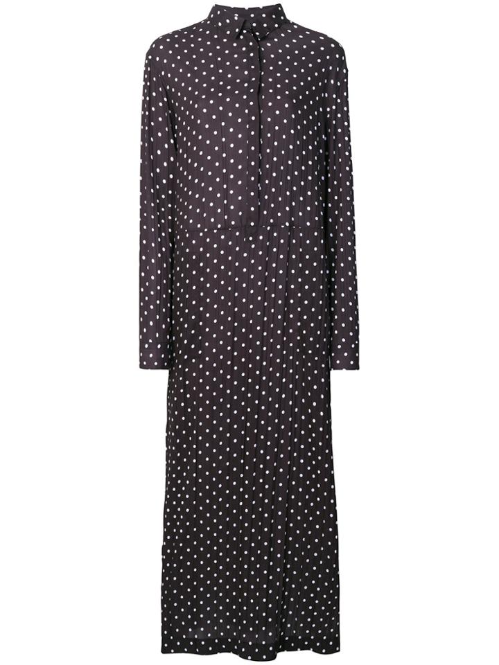 Haider Ackermann Polka Dot Shirt Dress - Black