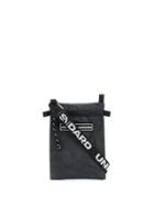 United Standard Logo Patch Messenger Bag - Black