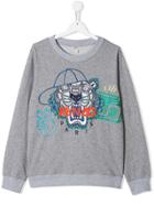 Kenzo Kids Embroidered Logo Sweatshirt - Grey