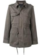 Philipp Plein Skull Military Jacket - Green