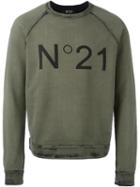 No21 Logo Sweatshirt, Men's, Size: Xl, Green, Cotton