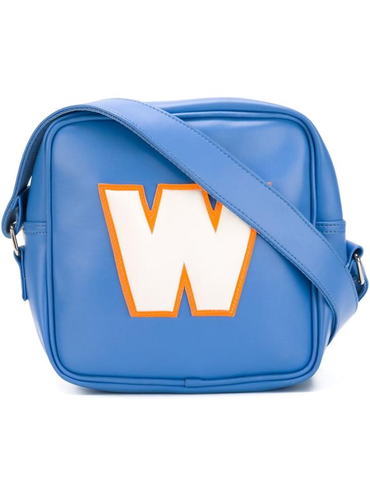 Walter Van Beirendonck Vintage 'w' Logo Crossbody Bag, Women's, Blue