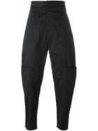 Chalayan Cargo Pants, Adult Unisex, Size: 48, Black, Cotton