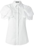 Alexander Mcqueen Bow Sleeve Shirt, Women's, Size: 42, White, Cotton
