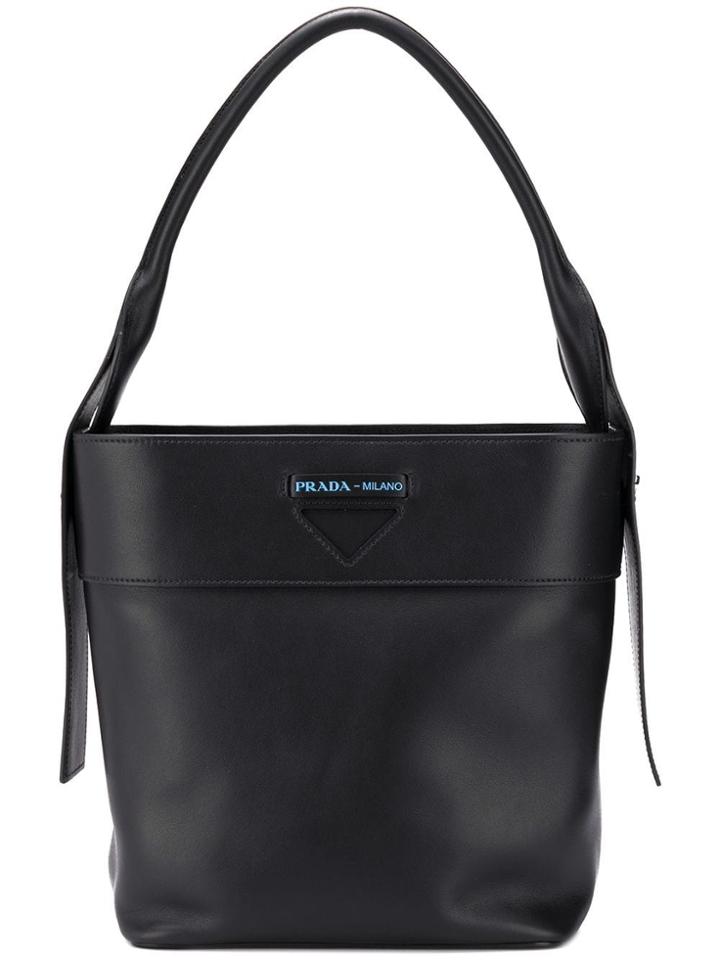 Prada Small Bucket Bag - Black