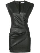 Iro Fitted V-neck Dress - Black