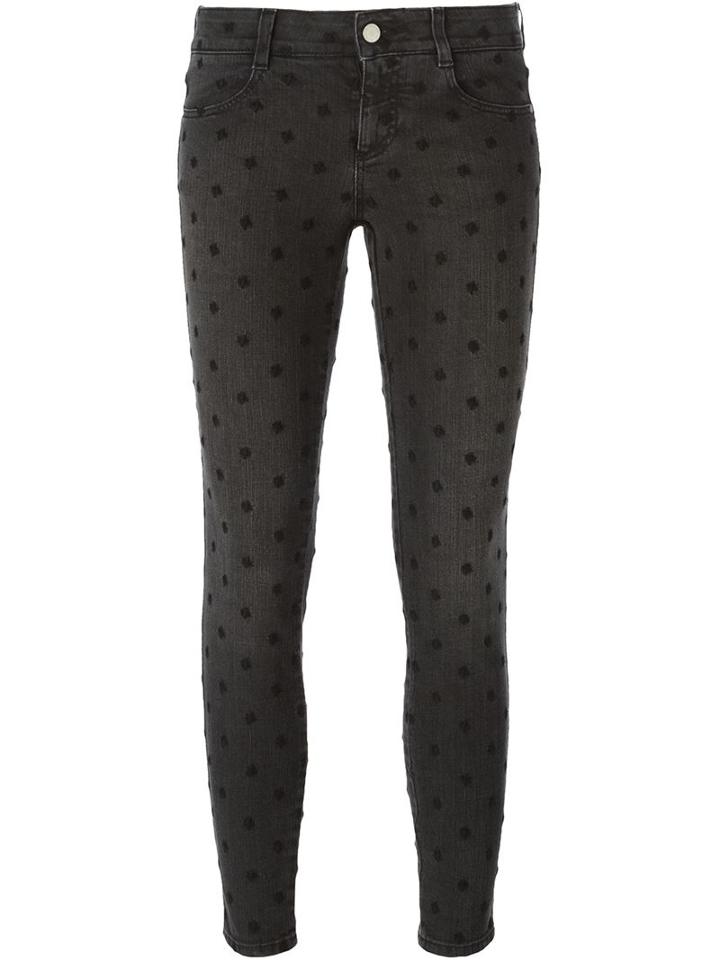 Stella Mccartney Embroidered Skinny Jeans, Women's, Size: 28, Black, Spandex/elastane/polyester/cotton