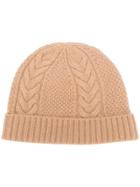 N.peal Cable-knit Beanie Hat - Neutrals