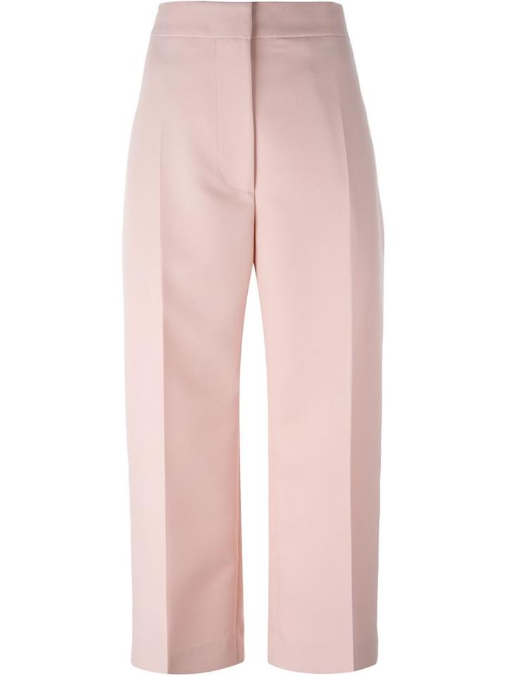 Marni Cropped Trousers, Women's, Size: 42, Pink/purple, Polyester