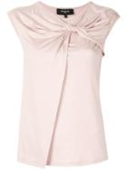 Paule Ka Sleeveless Fitted Top - Pink