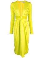 Cushnie Plunging V Dress - Green