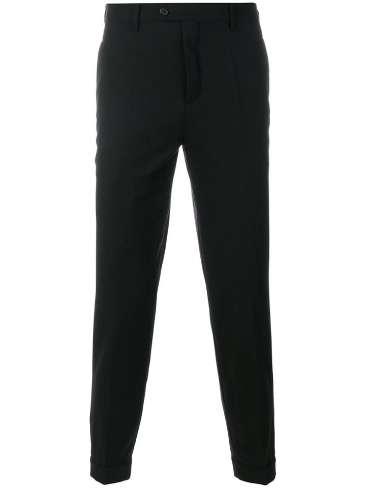 Neil Barrett Zip Cuff Detailed Trousers - Black