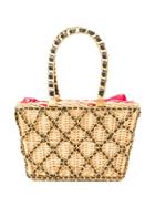 Chanel Vintage 1994 Chain Embellished Basket Bag - Neutrals