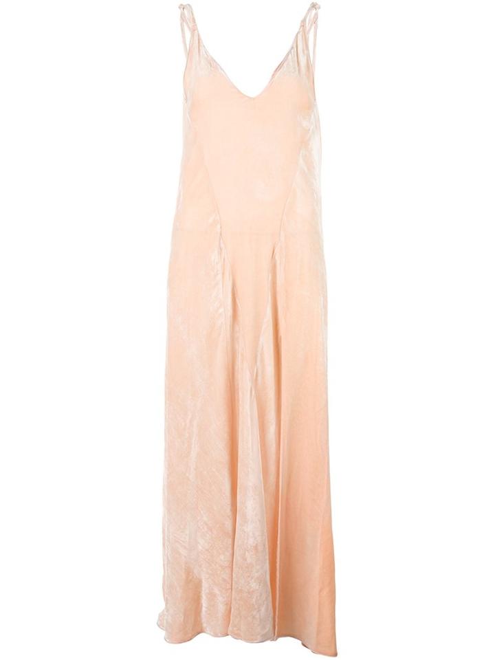 Attico 'marisa Var. 3' Slip Dress, Women's, Size: 1, Pink/purple, Silk/viscose