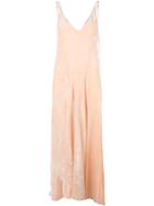 Attico 'marisa Var. 3' Slip Dress, Women's, Size: 1, Pink/purple, Silk/viscose