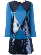 Tory Burch 'lantilly' Dress, Women's, Size: 2, Blue, Polyester/triacetate