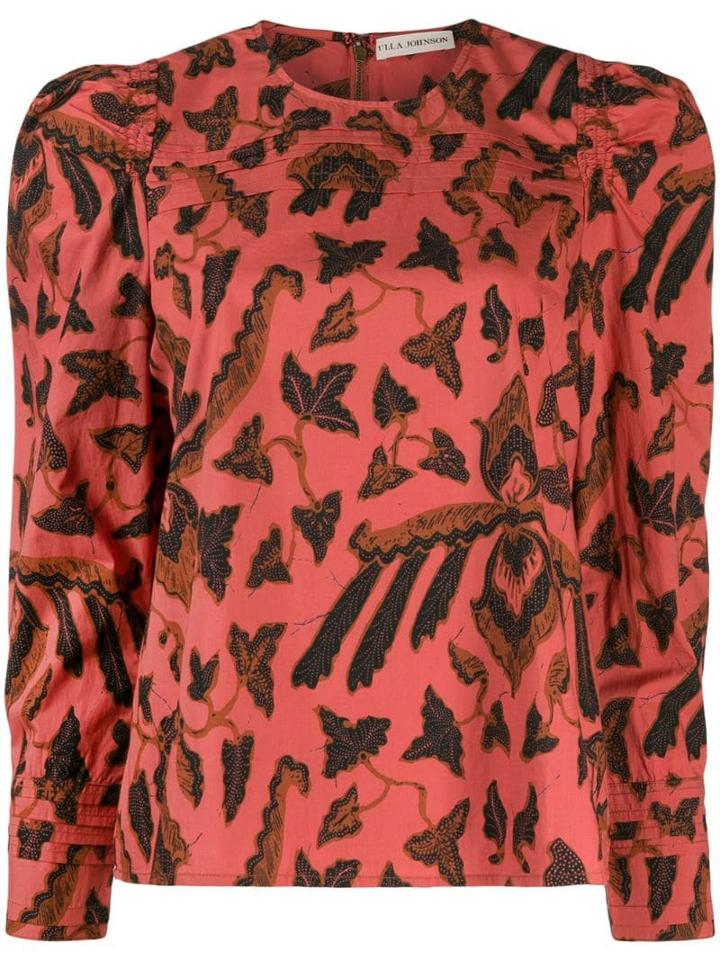 Ulla Johnson All-over Print Blouse - Pink