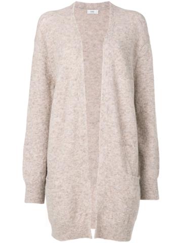 Closed Longline Open Front Cardigan - Nude & Neutrals