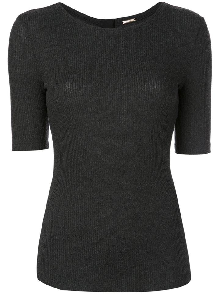 Adam Lippes Ribbed Jersey T-shirt - Grey