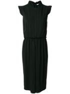 Givenchy Ruffle Neck Dress - Black