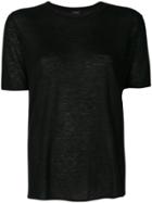 Joseph Classic Plain T-shirt - Black