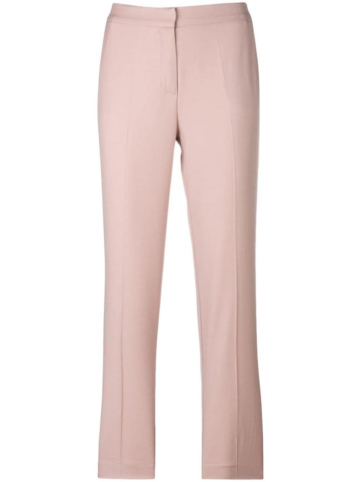 Pinko Slim-fit Cropped Trousers - Nude & Neutrals