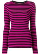 Ck Calvin Klein Slim Striped Sweater - Pink & Purple