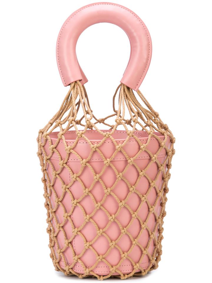 Staud Moreau Bucket Bag - Pink & Purple