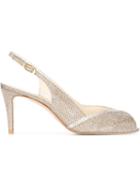 Stuart Weitzman Vortex Heeled Sandals, Women's, Size: 38, Grey, Leather/pvc